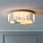 Потолочный светильник с плафоном из стеклянных перламутровых пластин и декором из глазурованной эмали AKIRA CRISTEL 83 см   фото 9