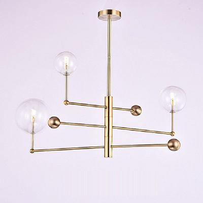 Подвесной светильник Globe Mobile 3 brass фото 6