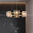 Серия люстр на струнном подвесе с прямоугольными плафонами из рельефного стекла FABIOLA фото 9