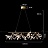 Серия светодиодных кольцевых люстр на металлическом каркасе с абажуром в виде хрустальных веток ARIANA фото 5