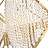 Люстра Ritz Crystall Leaf Chandelier 6 плафонов Золотой фото 11