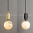 Серия подвесных светильников с плафонами различных геометрических форм из натурального белого мрамора A2 золотой фото 18