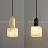 Серия подвесных светильников с плафонами различных геометрических форм из натурального белого мрамора A1 золотой фото 19