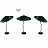 Настольная лампа Umbrella table lamp зеленый B1 фото 12
