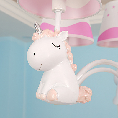 Люстра для детской с фигурками единорогов UNICORN фото 10