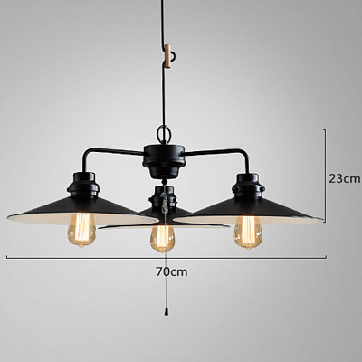 Industrial Retro Chandelier Белый фото 3