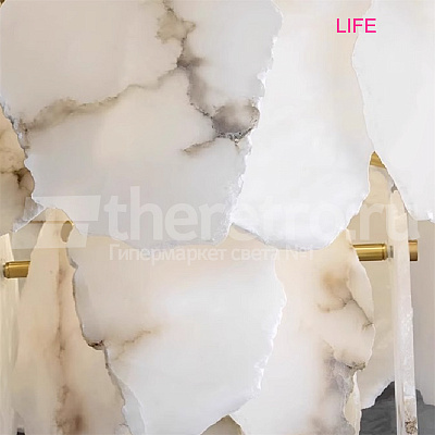 Подвесной однорядный светильник Naturays Marble Josiah Alabaster B фото 14