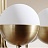 Минималистичная потолочная люстра из металла с плафонами в форме шара PALLO фото 6