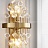 Серия настенных светильников с декоративными стеклянными камнями кубической, шарообразной и неправильной формы RUFINA фото 2