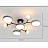 Серия потолочных светодиодных люстр с дисковидными и шарообразными плафонами на разветвленном каркасе MARTA-2 A белый фото 2