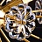 Подвесная люстра шарообразной формы со стеклянным декором в виде цветов по всей поверхности MOIRA BALL 60 см   фото 9