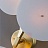 Минималистичная дизайнерская люстра DISCS 3 плафона Золотой фото 11