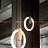 Серия подвесных светодиодных светильников с отделкой в цвете латунь по внутреннему контуру кольцевидного плафона GINA B черный фото 15