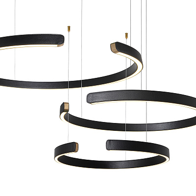 Подвесной Светильник Ring 10025/3 Black фото 3