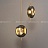 Серия дизайнерских светильников с округлым стеклянным плафоном с дисковидным металлическим центром AGAR B фото 4