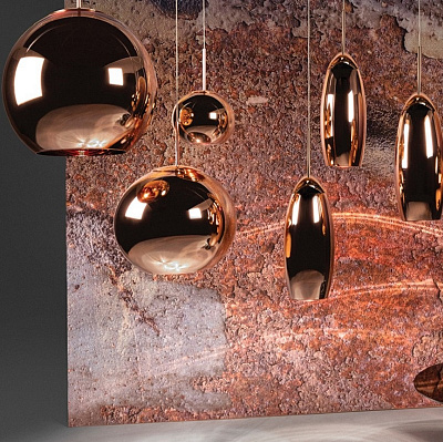 Подвесные светильники Tom Dixon Copper Wide Pendant lamp A фото 7