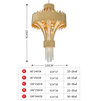 Ritz Scala Chandelier фото 3