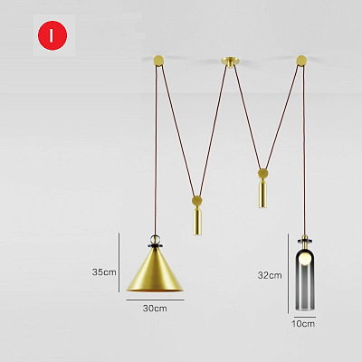 Roll & Hill Shape Up 5-Piece Chandelier V9 F фото 11
