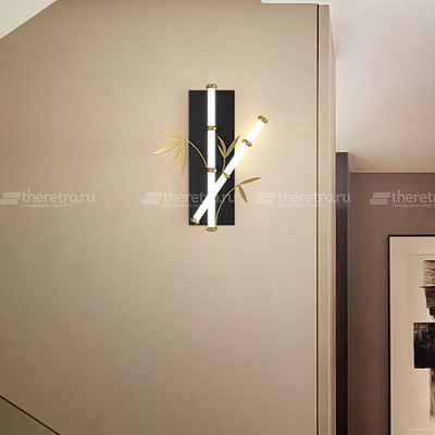 Настенный светильник в японском стиле Бамбук Japanese Style Bamboo Wall Lamp фото 6