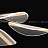 Серия потолочных светодиодных люстр с прозрачными листовидными плафонами с черными и латунными перегородками на лучевом каркасе VISUAL фото 16