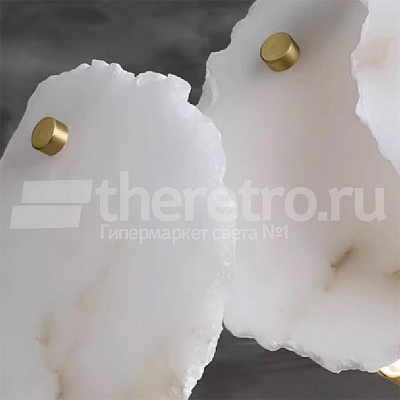 Подвесной однорядный светильник Naturays Marble Josiah Alabaster B фото 6