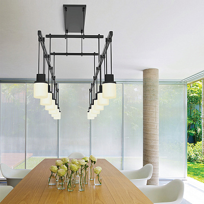 Подвесная система Suspenders 36 Inch 5 Bar Zig Zag 15 Light LED Suspension System By Robert Sonneman, from SONNEMAN фото 5