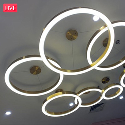 Светильник в виде колец Light Ring фото 9