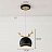 Подвесной светодиодный светильник с матовым шарообразным плафоном и декором в виде оленьих рожек WENDY черный фото 2