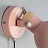 Настенный светильник бра с поворотным плафоном и выключателем ONDER Розовый фото 12
