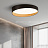 Потолочный светильник со скошенным краем OKTAVA Черный 50 см  фото 11