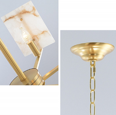 Подвесной светильник Marble square Chandelier фото 8