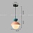 Подвесной светильник в скандинавском стиле POMPON Серый фото 4
