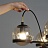 Светильник с шарообразными,стеклянными плафонами на кольцевых кронштейнах ORBIT 5 плафонов Черный фото 11