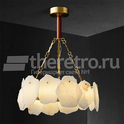 Подвесной однорядный светильник Naturays Marble Josiah Alabaster B фото 16