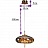 Подвесной светильник SHINY RECTANGLE A1 фото 19