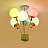 Люстра с воздушными шарами для детской комнаты BALLOON-UP A 10 плафонов  фото 4