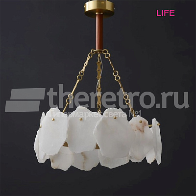 Подвесной однорядный светильник Naturays Marble Josiah Alabaster B фото 13