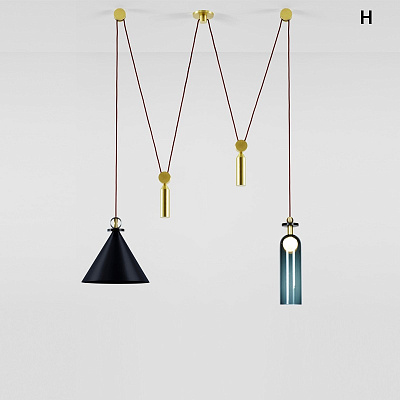 Подвесной светильник Shape up Pendant Hemisphere Black designed by John Hogan F фото 10