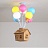 Люстра с воздушными шарами для детской комнаты BALLOON-UP В 6 плафонов  фото 3