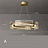 Серия кольцевых светодиодных люстр с составным плафоном из рельефных пластин из стекла SAMANTHA модель А 100 см   фото 4