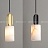 Серия подвесных светильников с плафонами различных геометрических форм из натурального белого мрамора A золотой фото 20