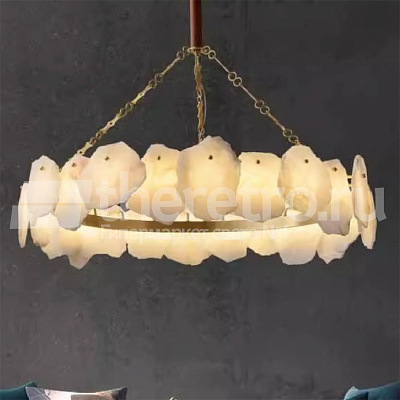 Подвесной однорядный светильник Naturays Marble Josiah Alabaster B  фото 1