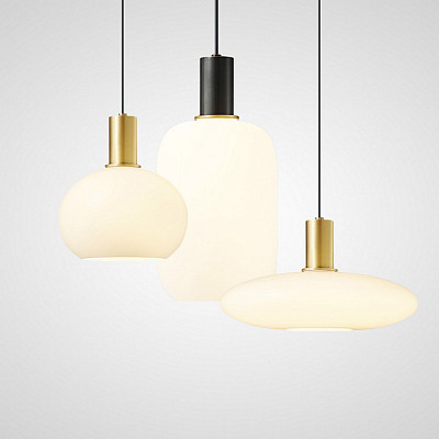 Подвесной светильник IRIS WHITE Тип B. Черный фото 17