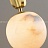 Серия подвесных светильников с плафонами различных геометрических форм из натурального белого мрамора A1 золотой фото 25