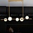 Реечный светильник с шарообразными стеклянными плафонами разного диаметра на изогнутой рейке MATHIA LONG фото 6