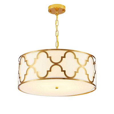 Люстра Quatrefoil Overlay Drum Pendant фото 5