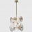 Люстра Ceiling Lamp in Champagne Finish Brass Decorative Glass B фото 7