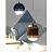 Tom Dixon Fin Light Round Синий фото 7