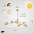 Lindsey Adelman Branching Bubble Chandelier 9 плафонов Прозрачный Золотой Горизонталь фото 10