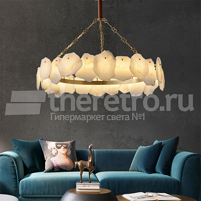 Подвесной однорядный светильник Naturays Marble Josiah Alabaster B фото 11